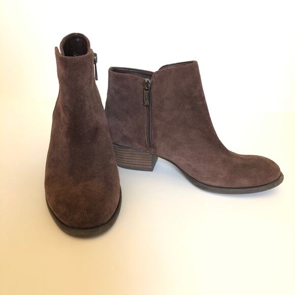 Brown Suede Leather Booties by Jessica Simpson 7M - Picture 5 of 7